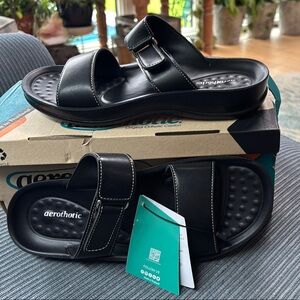Black Women's Aerothotic Sandals